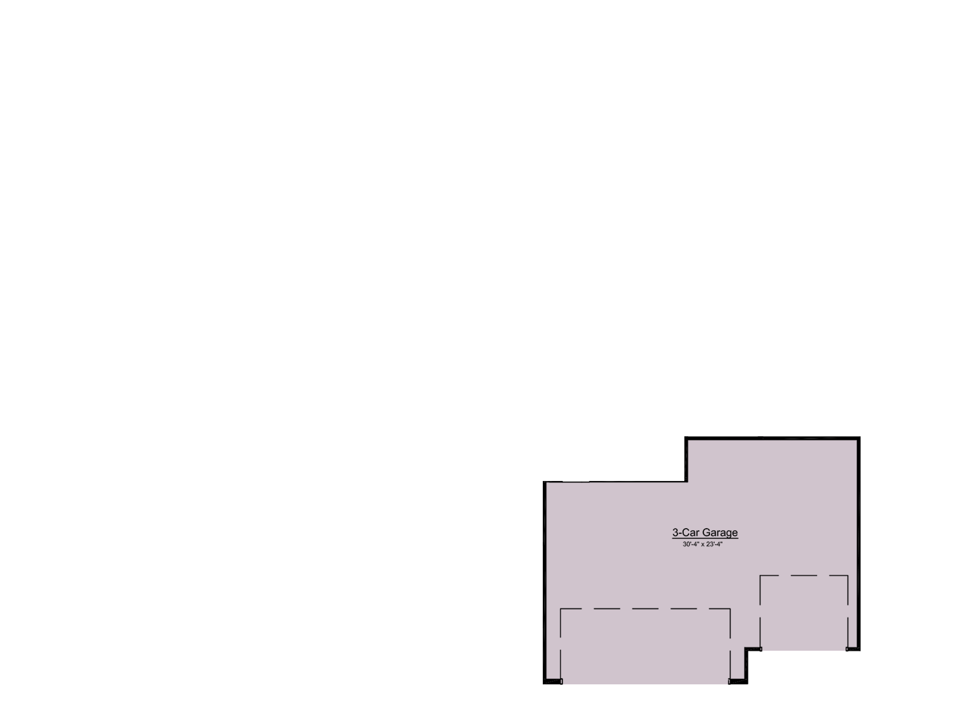 3-Car Front Entry Garage