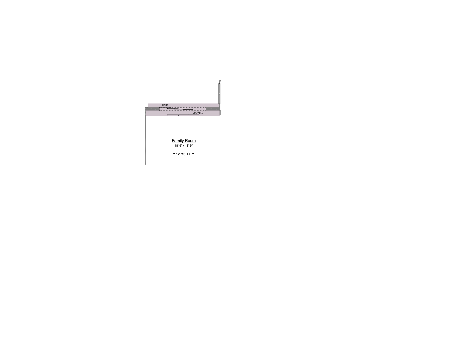 Multi-Slide Unit in Family Room