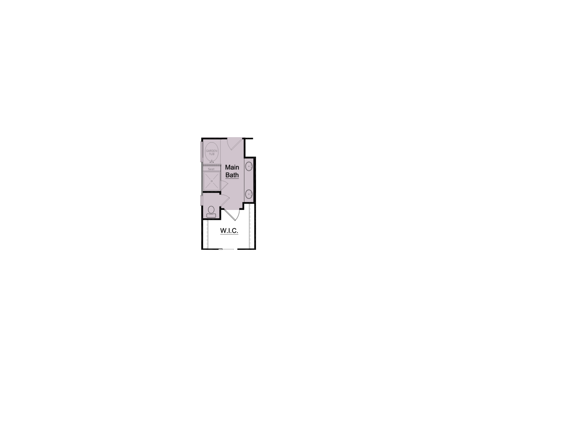 Tub and Shower in Main Bath