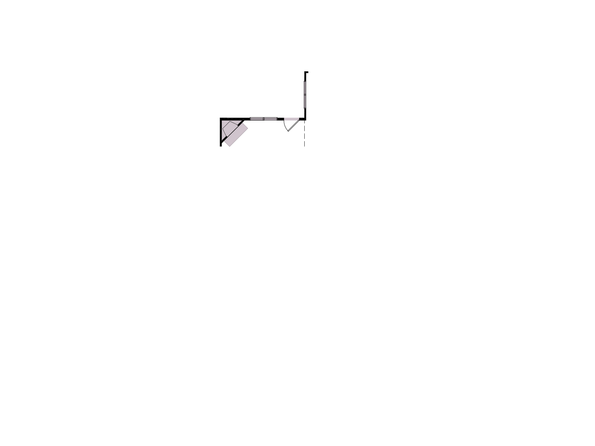 Corner Fireplace