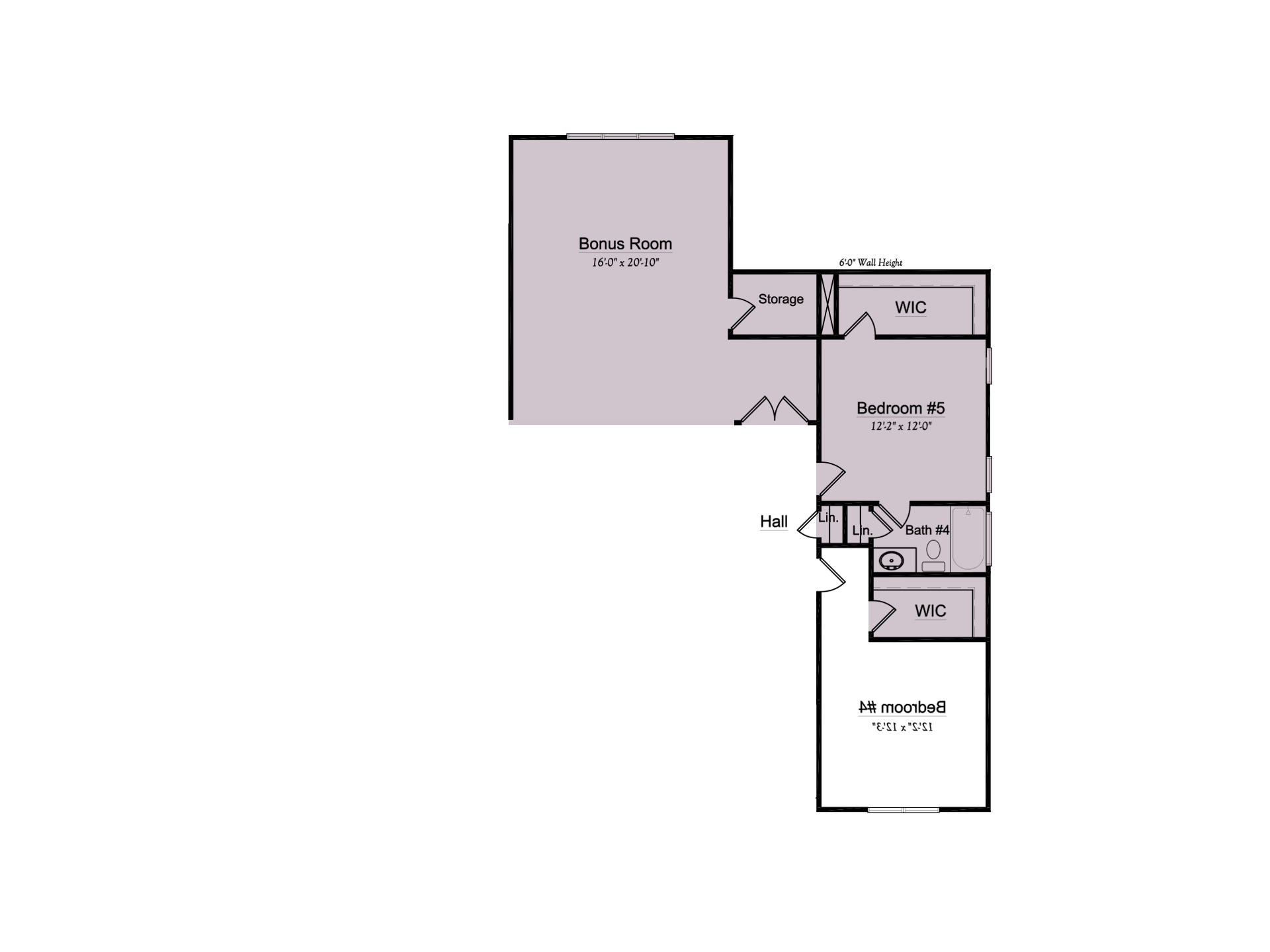 Bedroom 5 with Full Bath