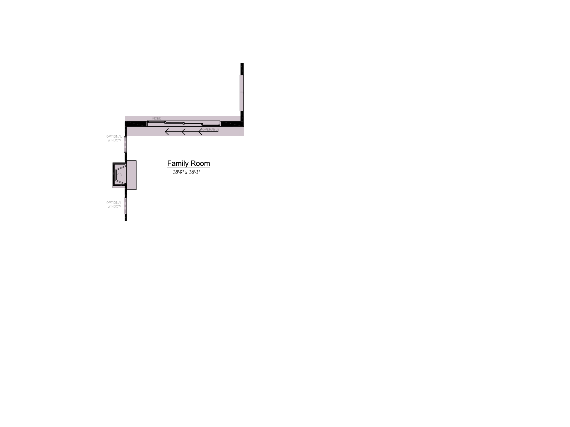 Multi-Slide Unit with Side Fireplace