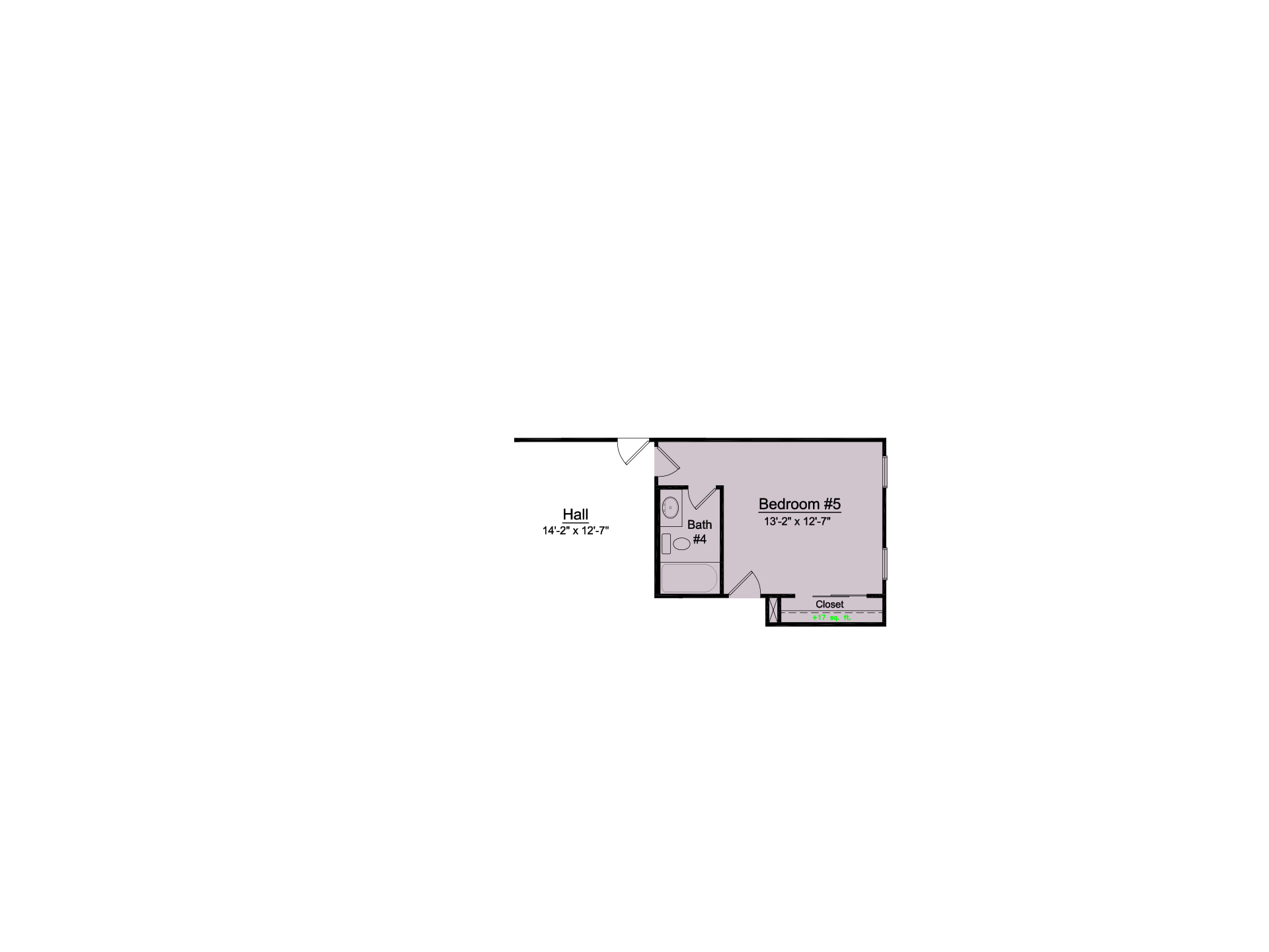 Bedroom 5 with Private Bath