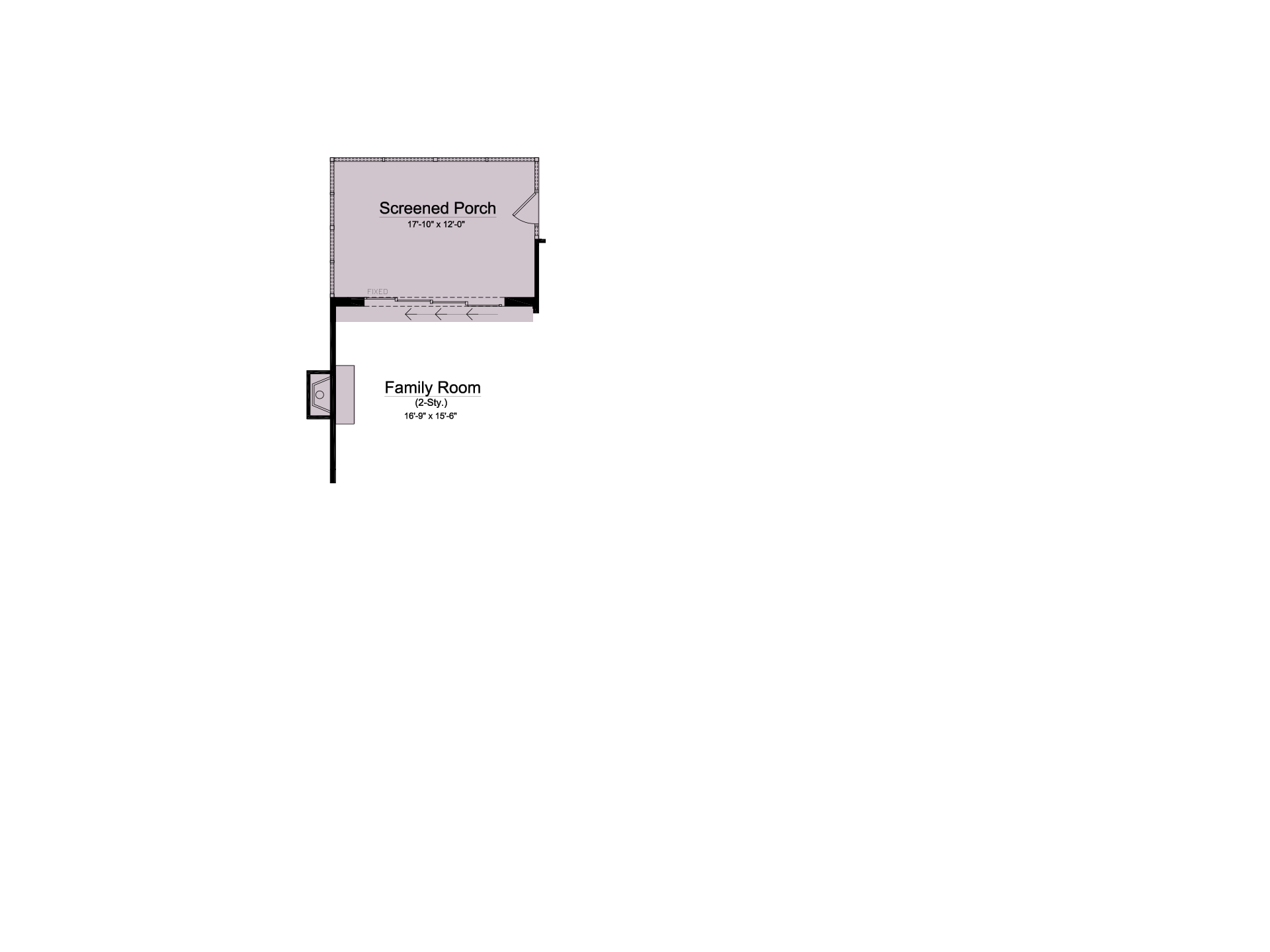 Multi-Slide Unit with Screened Porch