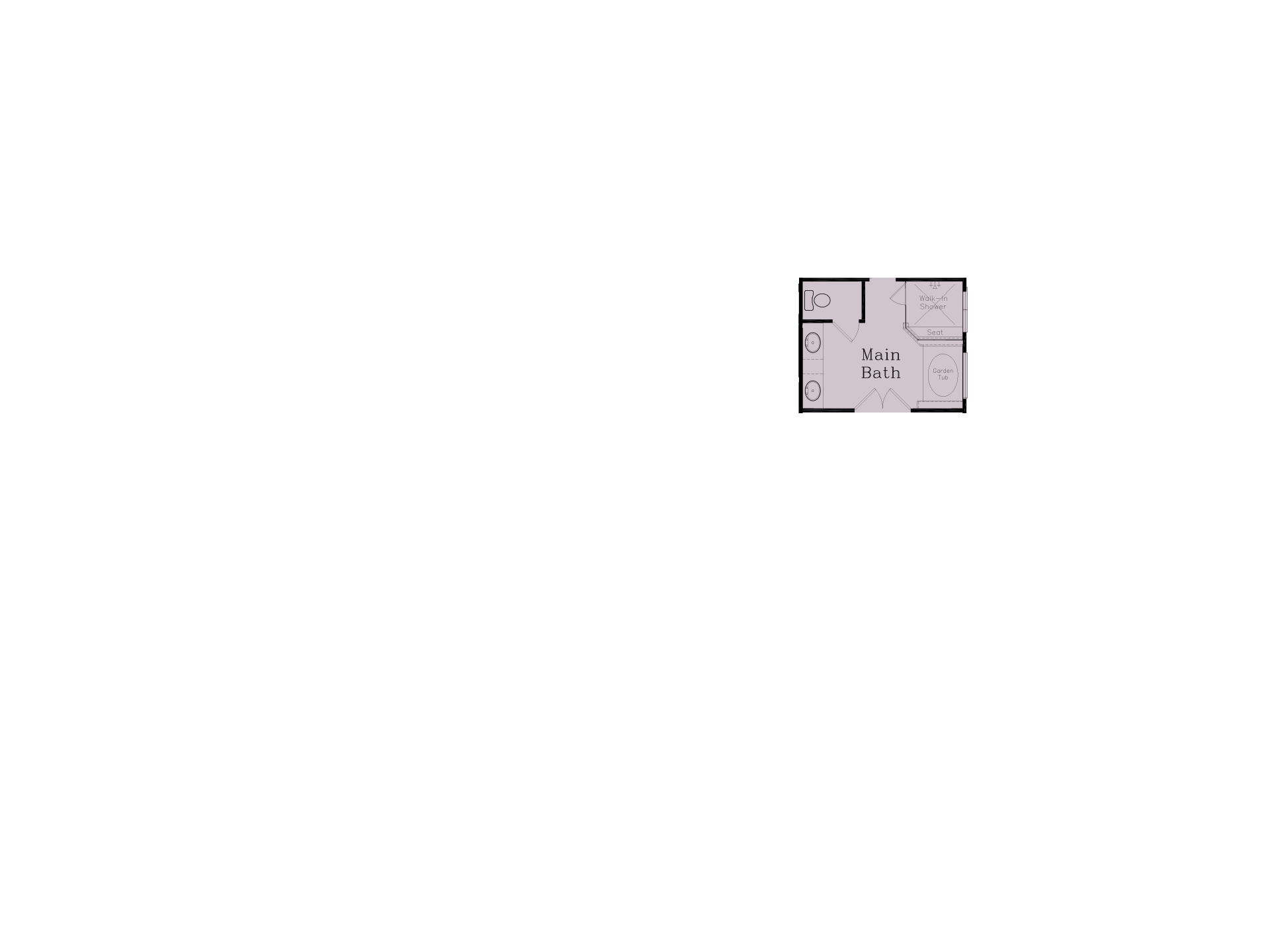 Main Bath with Tub