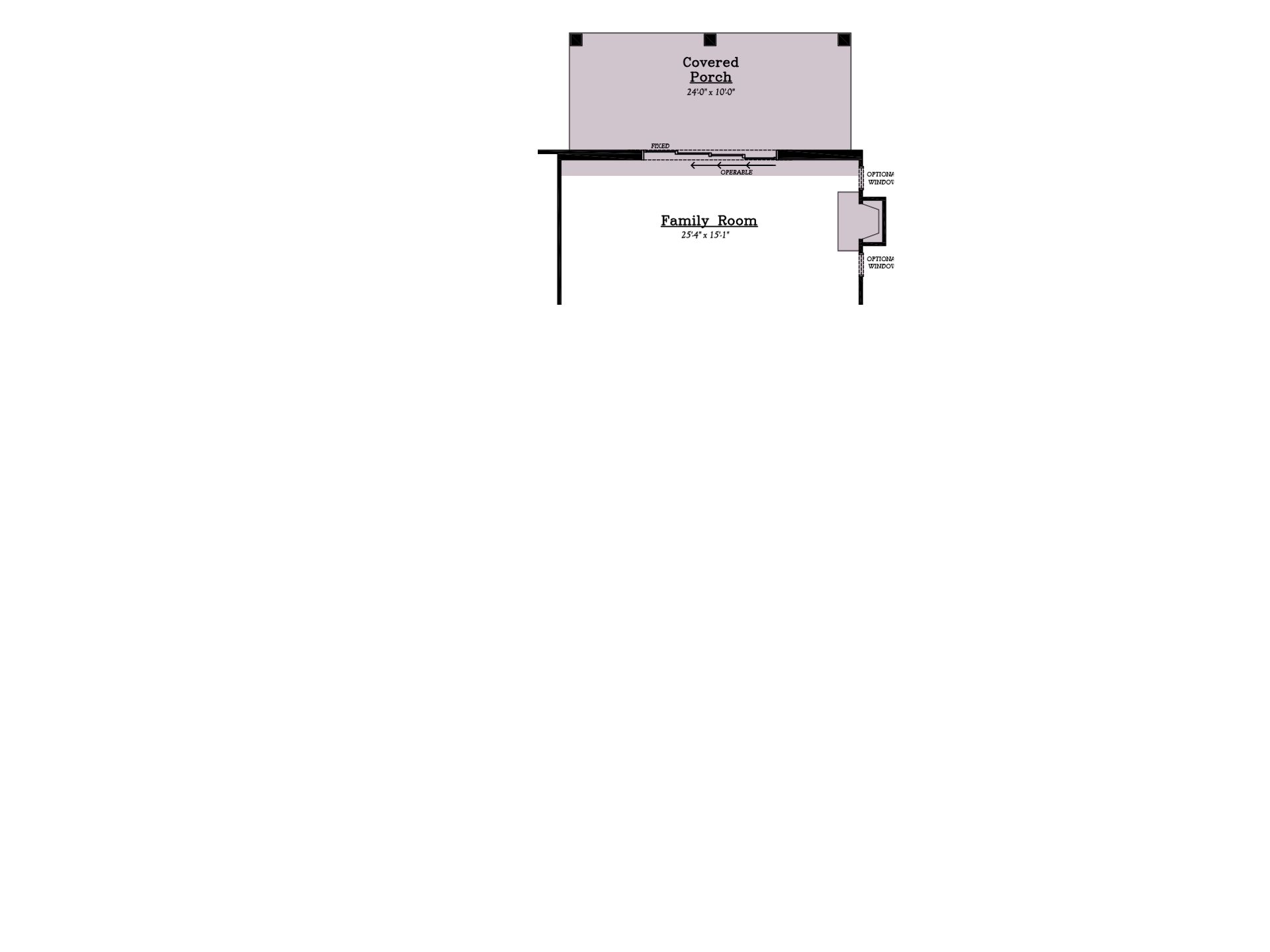 Extended Family Room with Multi-Slide Unit and Covered Porch