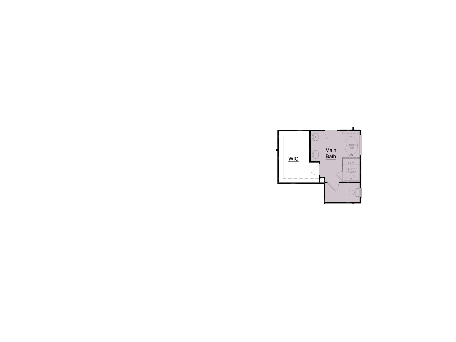 Main Bath with Garden Tub