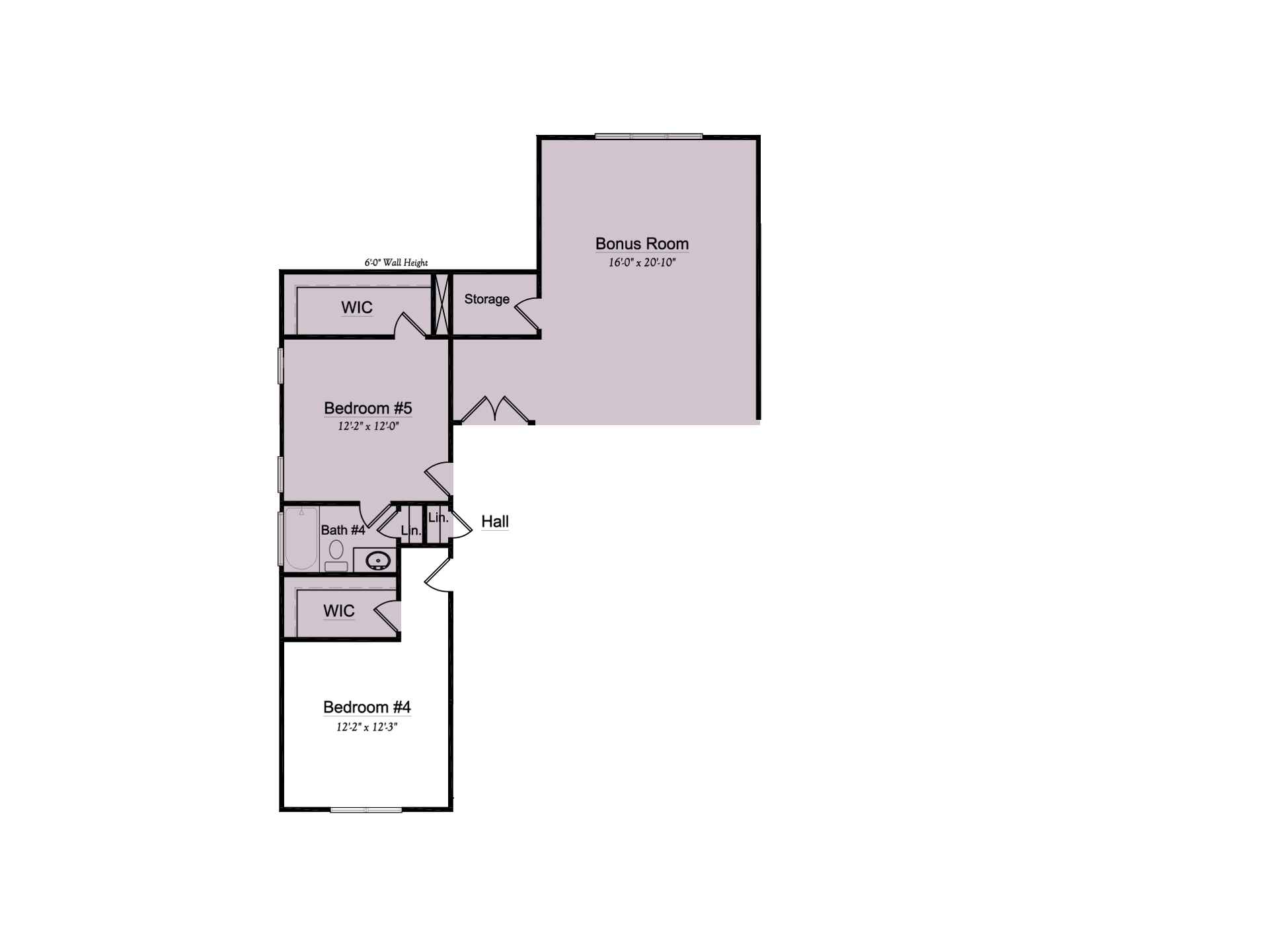 Bedroom 5 with Full Bath