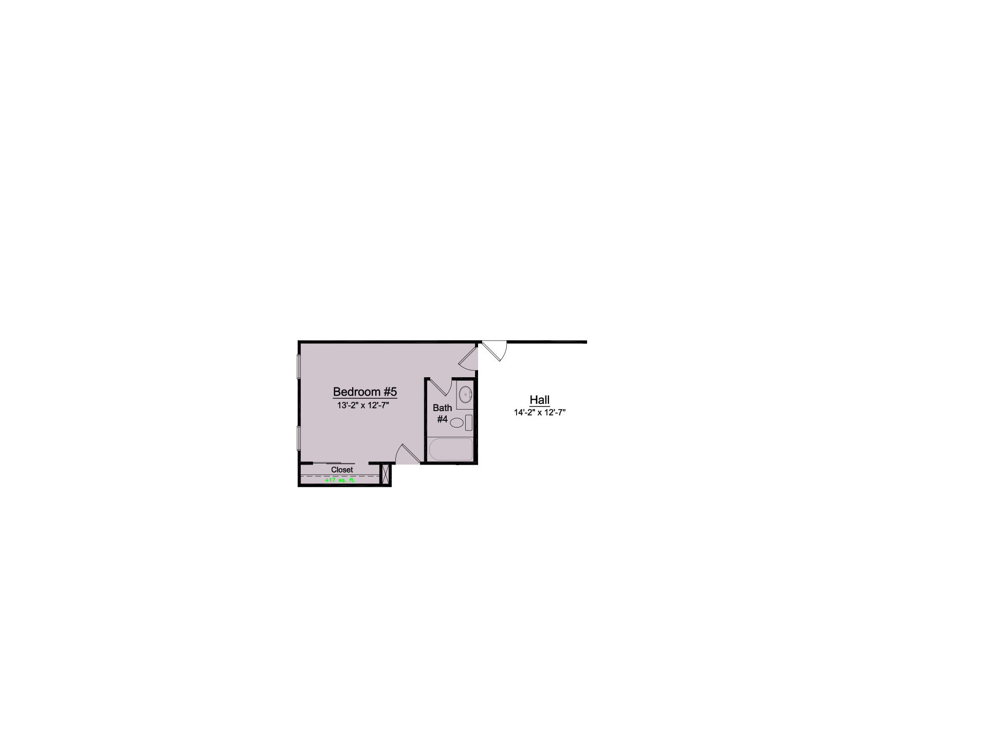 Bedroom 5 with Private Bath