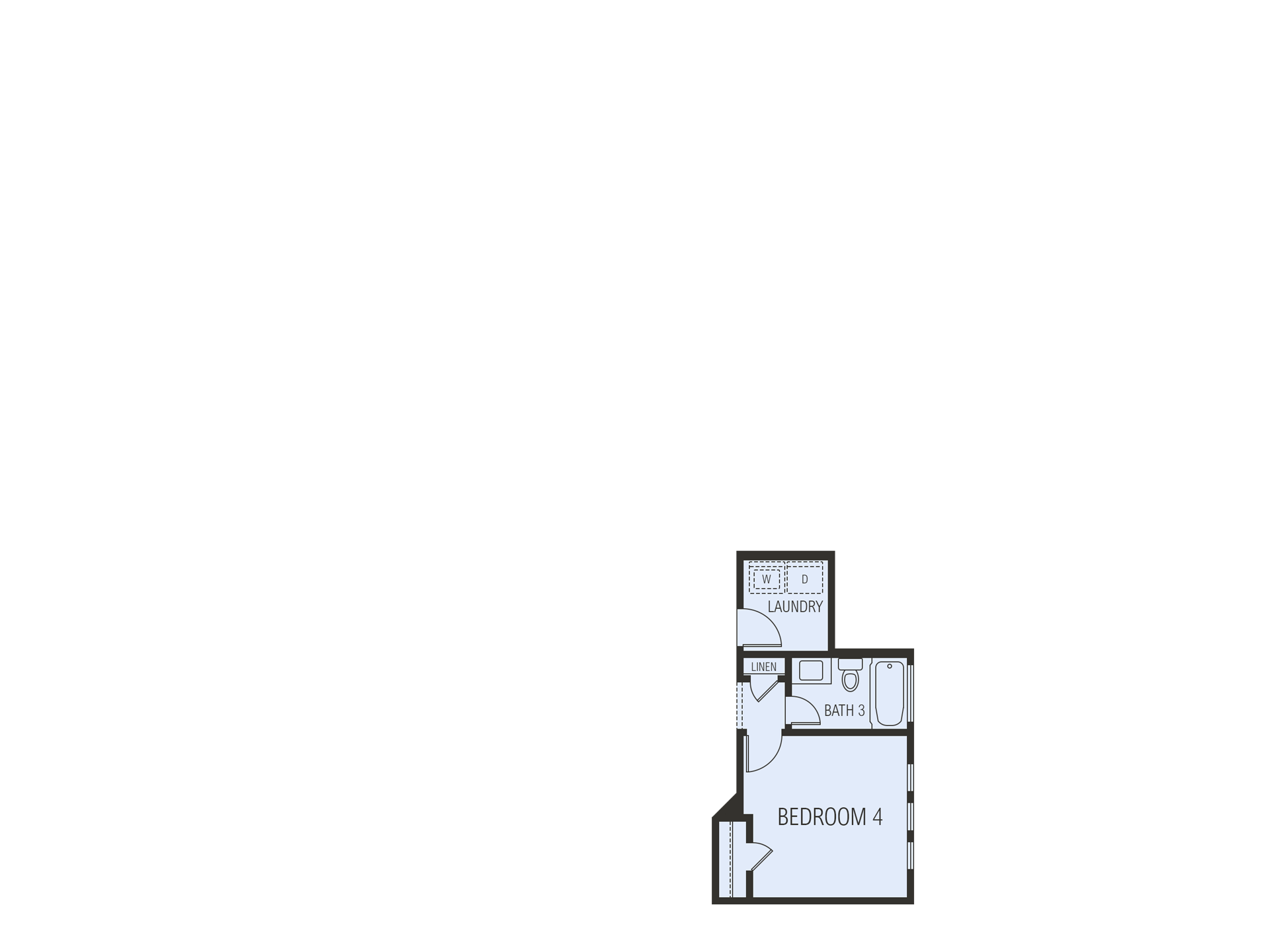 Bedroom 5 & Bath 3