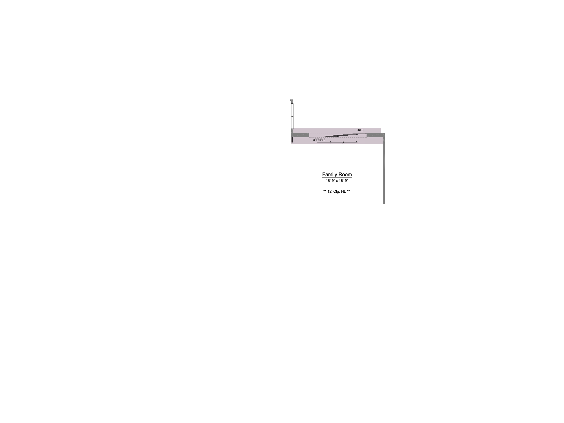 Multi-Slide Unit in Family Room